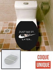Housse de toilette - Décoration abattant wc Nike Parody Just do it Later X Shikamaru