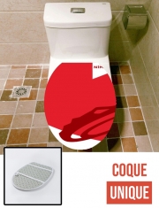 Housse de toilette - Décoration abattant wc Nimes Maillot Football Domicile
