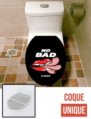 Housse de toilette - Décoration abattant wc No Bad vibes Tong