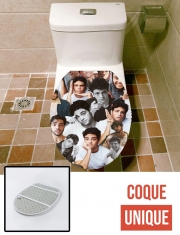 Housse de toilette - Décoration abattant wc Noah centineo collage