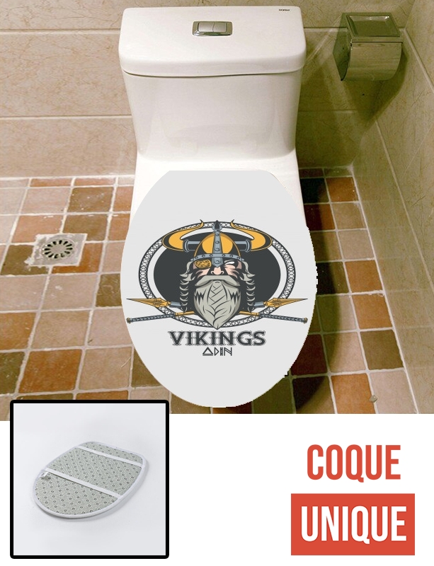Housse de toilette - Décoration abattant wc Odin