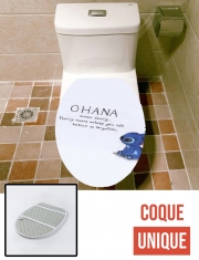 Housse de toilette - Décoration abattant wc Ohana signifie famille