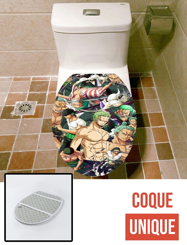 Housse de toilette - Décoration abattant wc One Piece Zoro