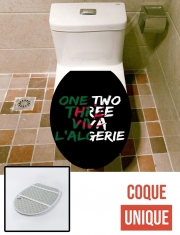 Housse de toilette - Décoration abattant wc One Two Three Viva lalgerie Slogan Hooligans