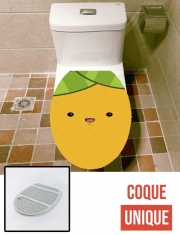 Housse de toilette - Décoration abattant wc Orange