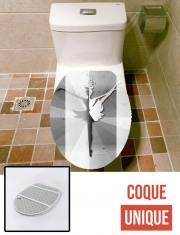 Housse de toilette - Décoration abattant wc Origami - Swan Danseuse