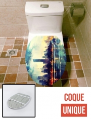 Housse de toilette - Décoration abattant wc Painting Abstract V5