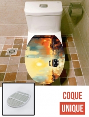 Housse de toilette - Décoration abattant wc Painting Abstract V6
