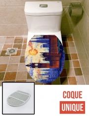 Housse de toilette - Décoration abattant wc Painting Abstract V8
