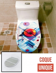 Housse de toilette - Décoration abattant wc Painting Abstract V9