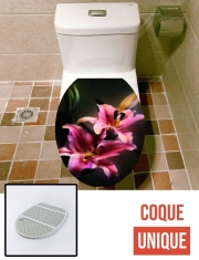 Housse de toilette - Décoration abattant wc Painting Pink Stargazer Lily