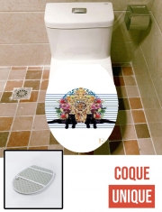 Housse de toilette - Décoration abattant wc Panther