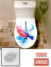 Housse de toilette - Décoration abattant wc Paris Poétique
