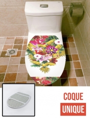 Housse de toilette - Décoration abattant wc Parrot Floral
