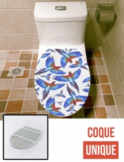 Housse de toilette - Décoration abattant wc Perroquet