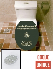Housse de toilette - Décoration abattant wc Passeport tunisien