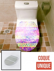 Housse de toilette - Décoration abattant wc Pastel Pattern