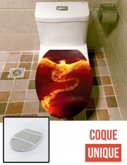 Housse de toilette - Décoration abattant wc Phoenix in Fire