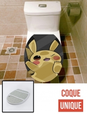 Housse de toilette - Décoration abattant wc Pikachu Lockscreen