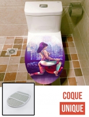 Housse de toilette - Décoration abattant wc Pilates