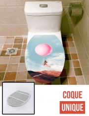 Housse de toilette - Décoration abattant wc PINK BALLOON