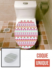 Housse de toilette - Décoration abattant wc PINK NAVAJO
