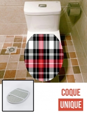 Housse de toilette - Décoration abattant wc Rouge Ecossais