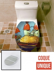 Housse de toilette - Décoration abattant wc Plankton burger