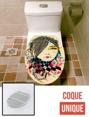Housse de toilette - Décoration abattant wc Pocahontas Abstract