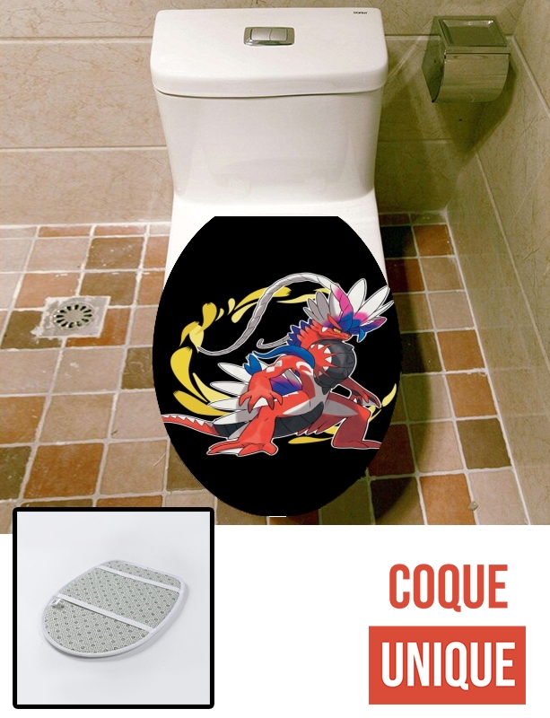 Housse de toilette - Décoration abattant wc Pokemon Ecarlate