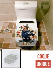 Housse de toilette - Décoration abattant wc Poker: Franck Ribery as The Joker
