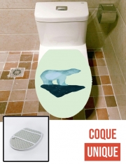 Housse de toilette - Décoration abattant wc Ours Polaire