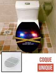 Housse de toilette - Décoration abattant wc Police Crime Siren