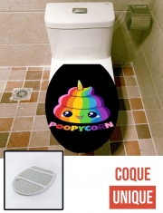 Housse de toilette - Décoration abattant wc Poopycorn Caca Licorne