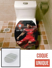 Housse de toilette - Décoration abattant wc Portugal foot 2014