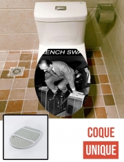 Housse de toilette - Décoration abattant wc President Chirac Metro French Swag