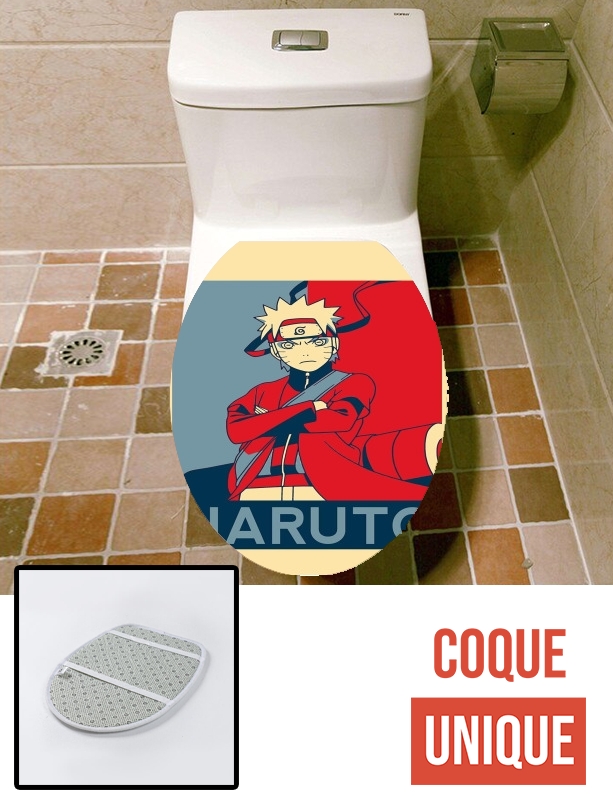 Housse de toilette - Décoration abattant wc Propaganda Naruto Frog