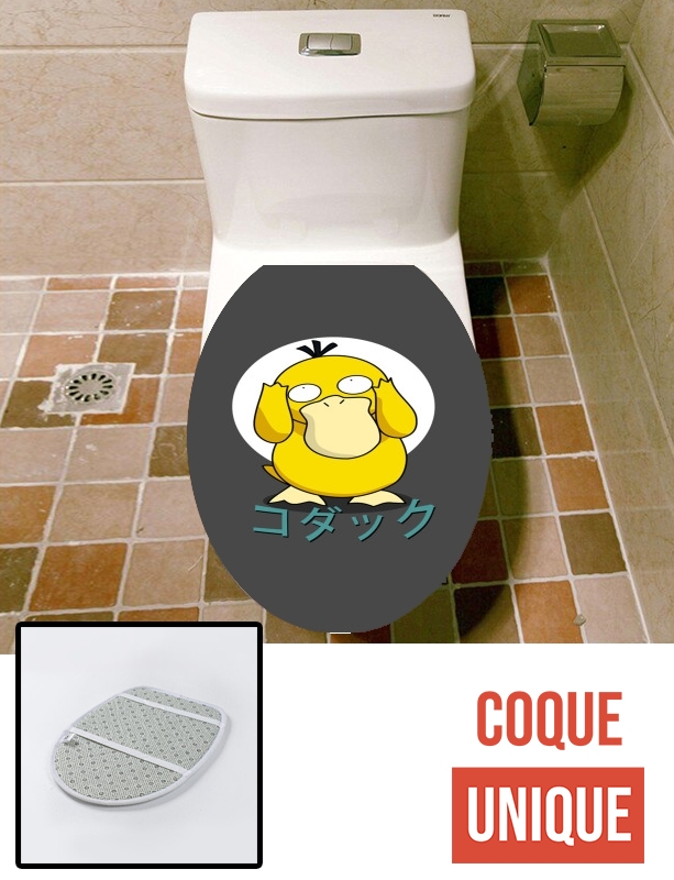 Housse de toilette - Décoration abattant wc Psyduck ohlala