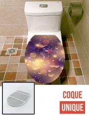 Housse de toilette - Décoration abattant wc Purple Sparkles