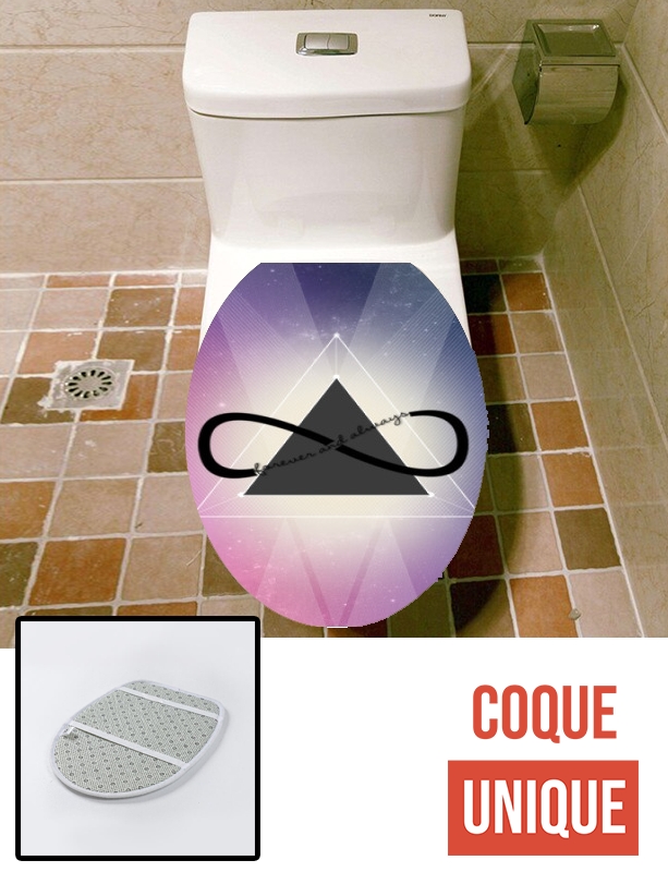 Housse de toilette - Décoration abattant wc Pyramide Infinity - Triangle