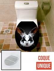 Housse de toilette - Décoration abattant wc Lapin punk