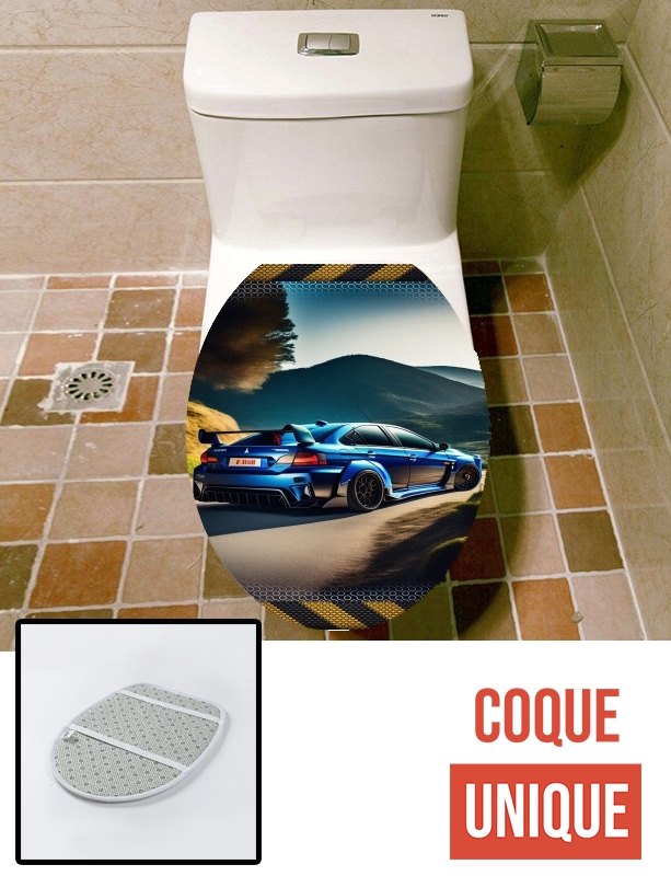 Housse de toilette - Décoration abattant wc Racing Speed Car V3