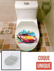 Housse de toilette - Décoration abattant wc Racing Speed Car V5