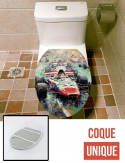 Housse de toilette - Décoration abattant wc Racing Vintage 2