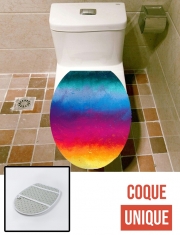 Housse de toilette - Décoration abattant wc Rainbow strokes