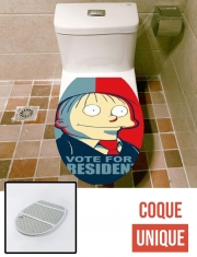 Housse de toilette - Décoration abattant wc ralph wiggum vote for president