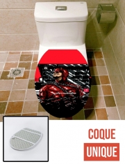 Housse de toilette - Décoration abattant wc Red Vengeur Aveugle