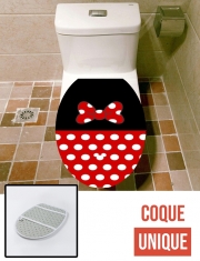 Housse de toilette - Décoration abattant wc Red And Black Point Mouse