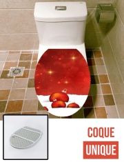 Housse de toilette - Décoration abattant wc Red Christmas