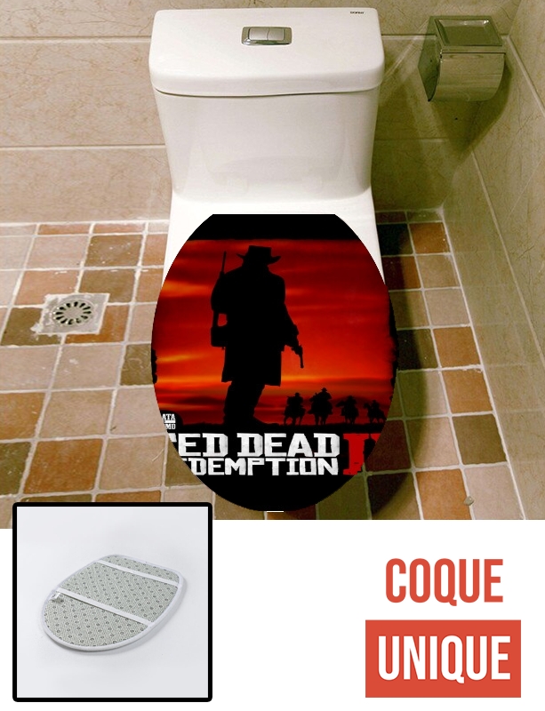 Housse de toilette - Décoration abattant wc Red Dead Redemption Fanart